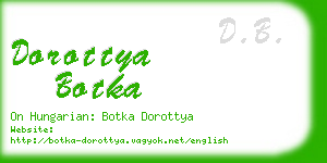 dorottya botka business card